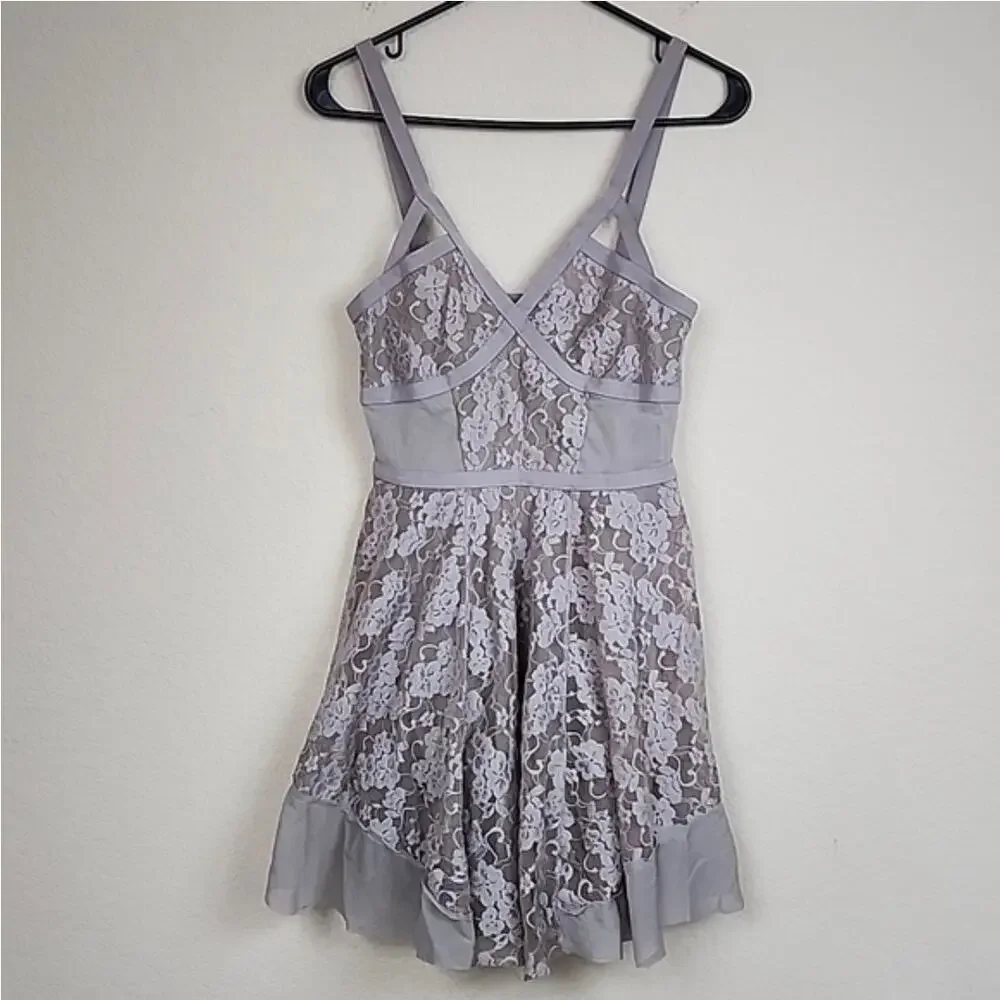 Free People Mini Lace Banded Dress